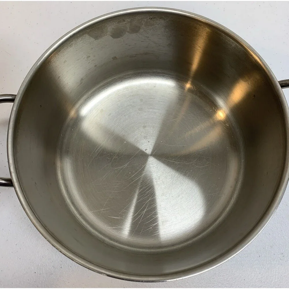 Barazzoni Inox 18/10 Stainless Steel Stockpot w/ Lid Double Handles 022